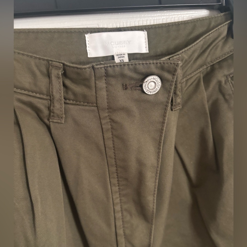Moussy Olive Green Wide Leg Utility Pants - Picture 6 of 16